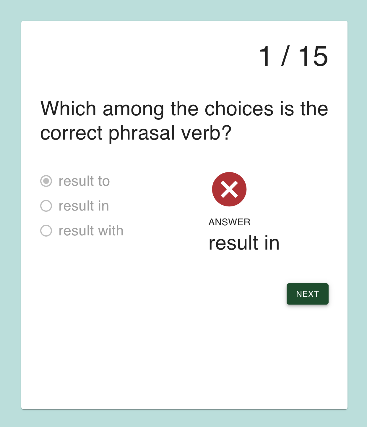 Project 7 - Multiple Choice 